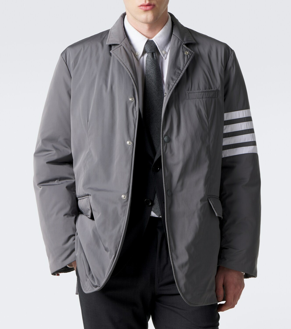 Thom Browne 4-Bar technical down jacket
