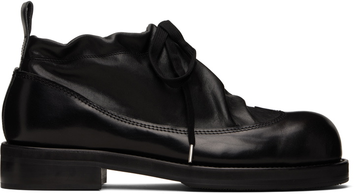 Photo: Comme des Garçons Homme Plus Black KIDS LOVE GAITE Edition Leather Derbys