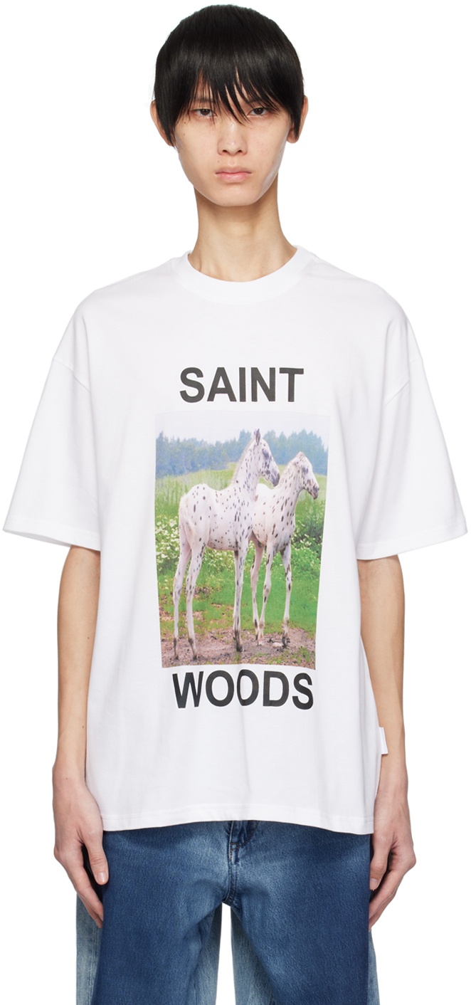Saintwoods White Horse T-Shirt Saintwoods