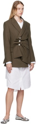 KIMHĒKIM Khaki Draped Blazer