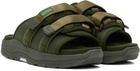 Suicoke Green MOTO-Run Sandals