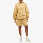 Rick Owens DRKSHDW Women's Hustler Hoodie in Mustard