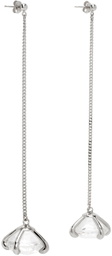 HUGO KREIT Silver XL Stone Pendants Earrings