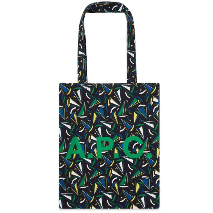 Photo: A.P.C. Lou Boat Print Tote in Black