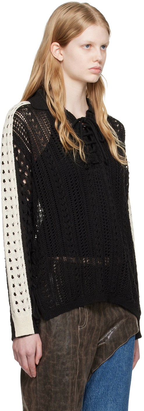 Andersson Bell Black Beozz Long Sleeve Polo