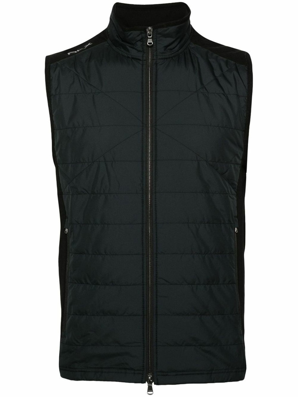 Photo: RLX Ralph Lauren Black Hybrid Full-Zip Gilet