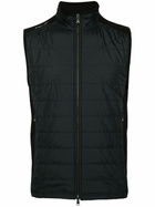 RLX Ralph Lauren Black Hybrid Full-Zip Gilet