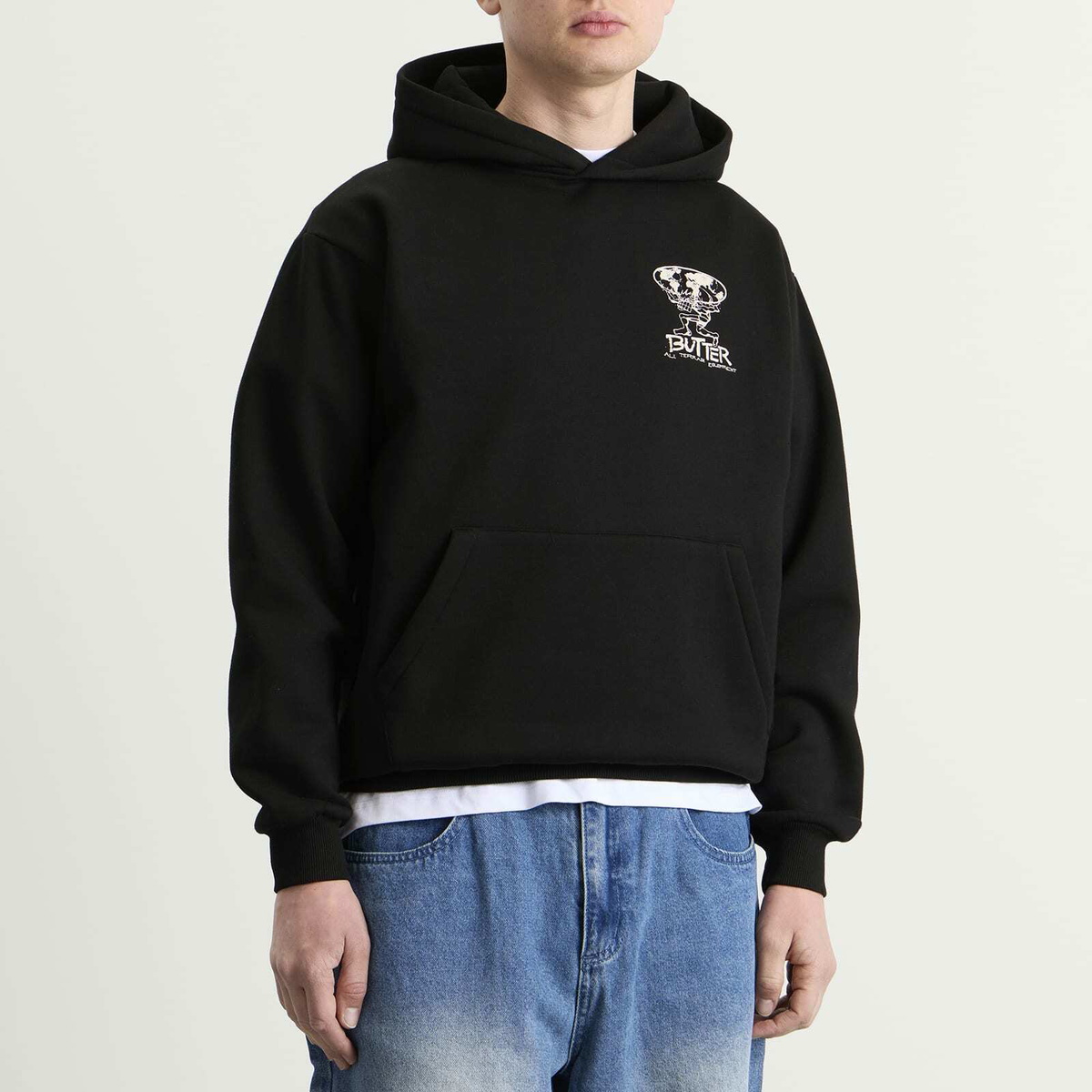 Butter Goods Men's Terrain Hoodie in Black