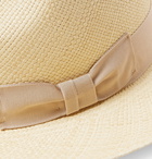 Lock & Co Hatters - Fylde Grosgrain-Trimmed Straw Panama Hat - Brown