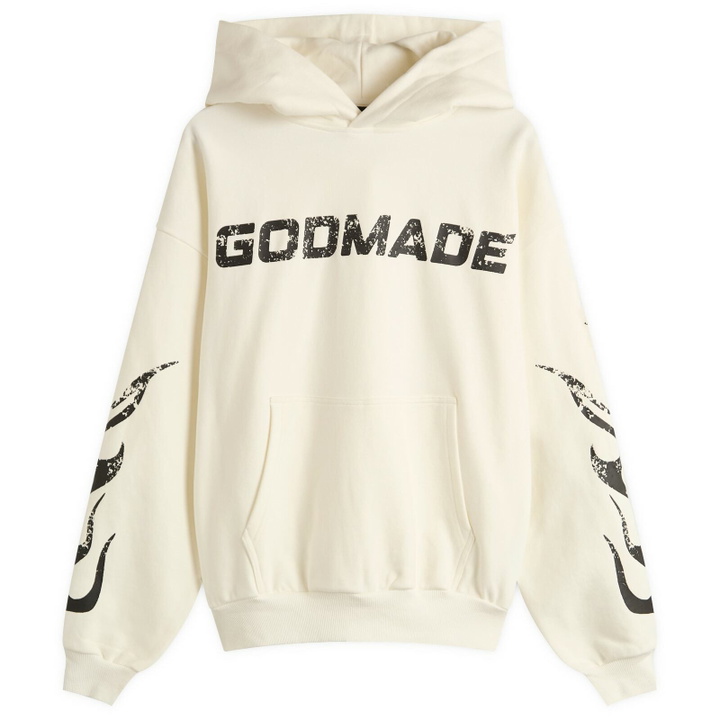 Photo: God Made Men's F7 Hoodie in Off White