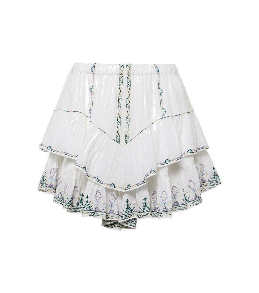 Photo: Marant Etoile Jocadia ruffled cotton miniskirt