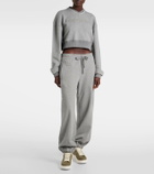 Alexander McQueen Logo cropped cotton sweatshirt