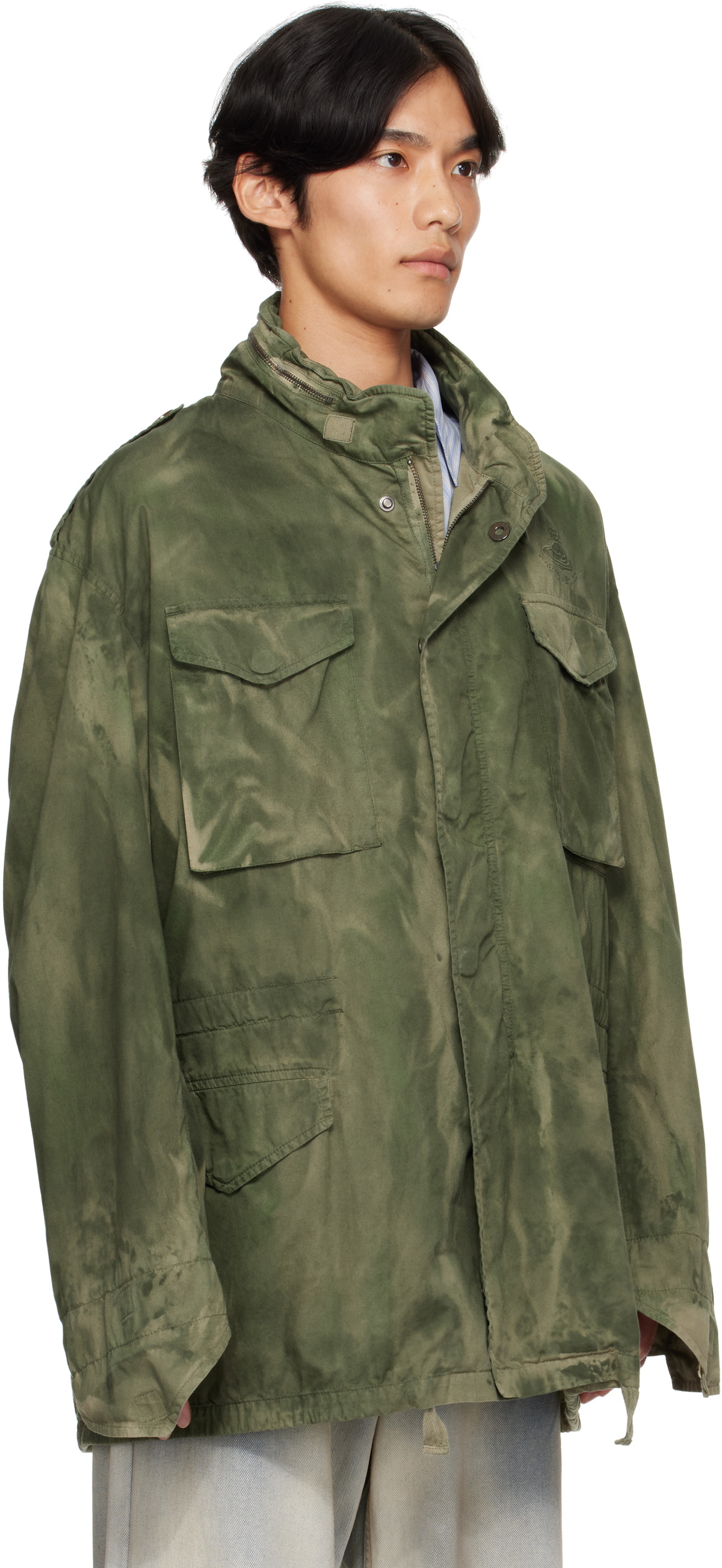 美品！2025AW Vivienne Westwood ラブジャケット カーキ Vivienne Westwood Khaki Hilda Jesser Jacket Vivienne Westwood