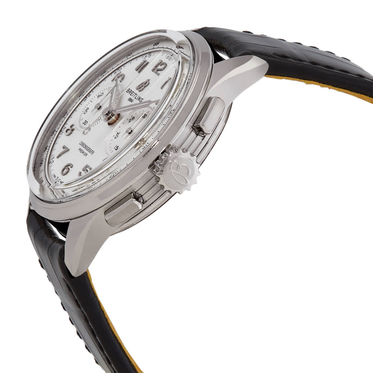 Breitling Premier B09 Heritage Chronograph 40mm Hand Wound White Dial Unisex Watch AB0930371G1P1