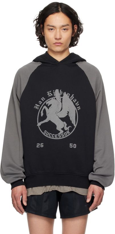 Photo: Han Kjobenhavn Black 'Successor' Printed Hoodie