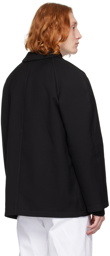 LEMAIRE Black Crombie Jacket
