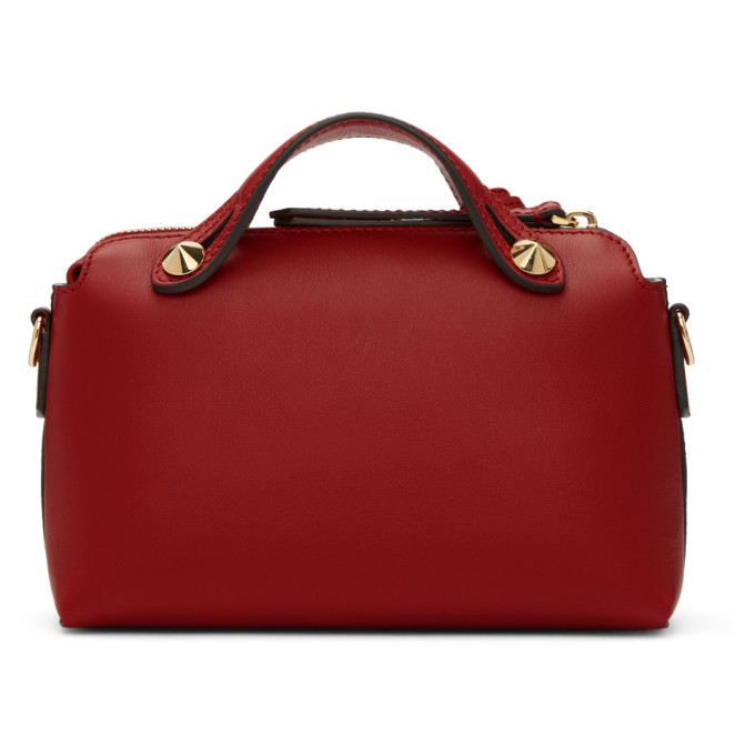 By The Way Mini - Small Boston bag in red leather