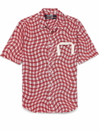Jacquemus - Melo Webbing-Trimmed Checked Woven Shirt - Red