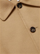 LOEWE - Leather-Trimmed Wool and Cashmere Jacket - Brown