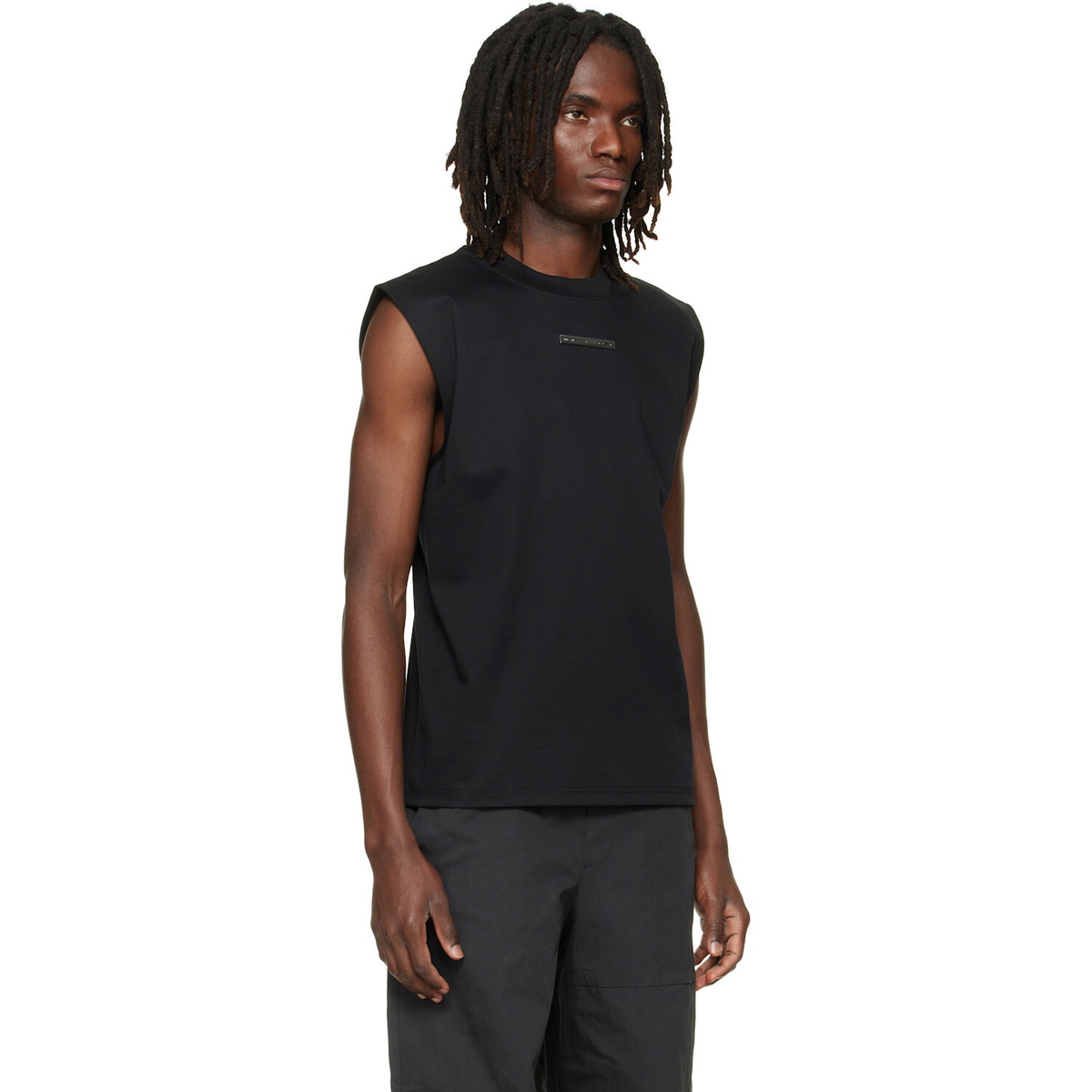 HELIOT EMIL Black Astrape Tank Top