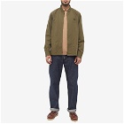 Fred Perry Authentic Men's Zip Through Bomber Jacket Overshirt in Uniform Green