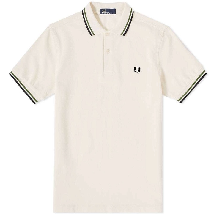 Photo: Fred Perry Twin Tipped Polo Neutrals