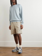 Stone Island - Ghost Straight-Leg Logo-Appliquéd Cotton-Canvas Shorts - Neutrals