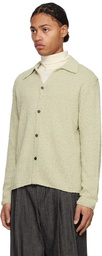 LE17SEPTEMBRE Green Textured Button Down Shirt