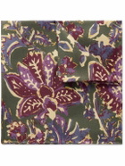 Favourbrook - Charleston Floral-Print Silk-Twill Pocket Square