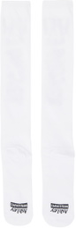 Ashley Williams White Suffer Bow Socks