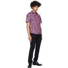 Hugo Pink Floral Ermino Short Sleeve Shirt