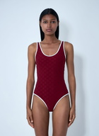 Gucci Logo Motif Swimsuit