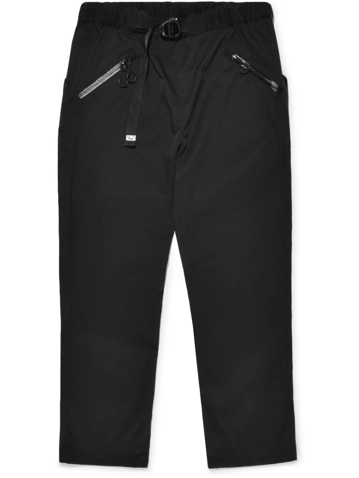 Comfy Outdoor Garment - Step Back Webbing-Trimmed Shell Trousers - Black