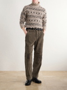 RRL - Fair Isle Wool-Blend Jacquard Rollneck Sweater - Brown