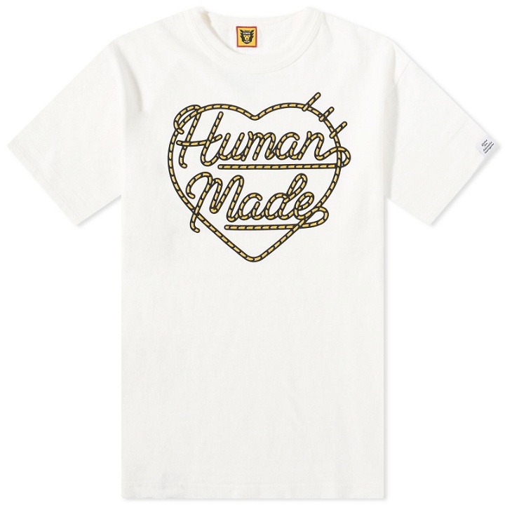 Photo: Human Made Men's Rope Heart T-Shirt in White
