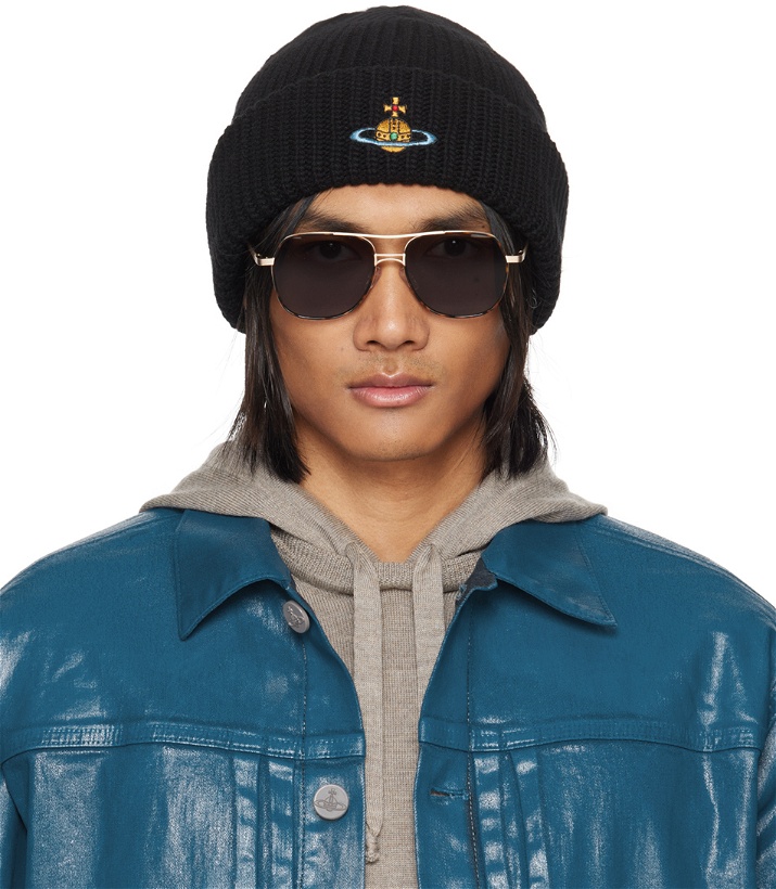 Photo: Vivienne Westwood Taupe Knitted Classic Beanie