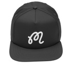Malbon Men's M Snap Back Cap in Black 