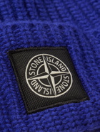 Stone Island - Logo-Appliquéd Ribbed Wool Beanie