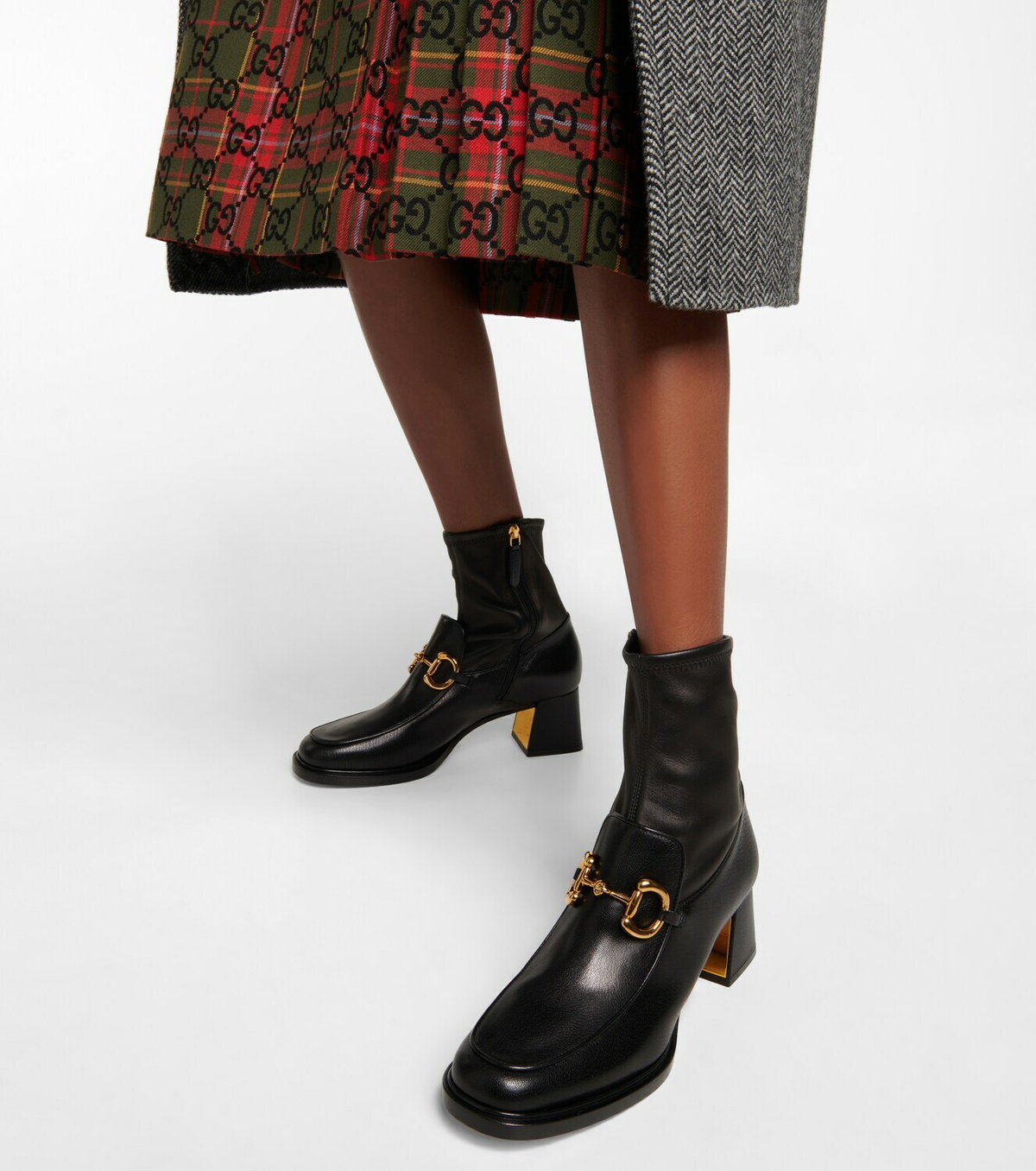 Gucci - Horsebit leather ankle boots Gucci