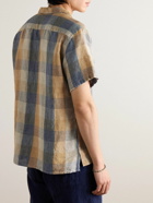 Oliver Spencer - Havana Camp-Collar Checked Linen Shirt - Neutrals