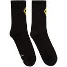 Marcelo Burlon County of Milan Black Cross Short Socks
