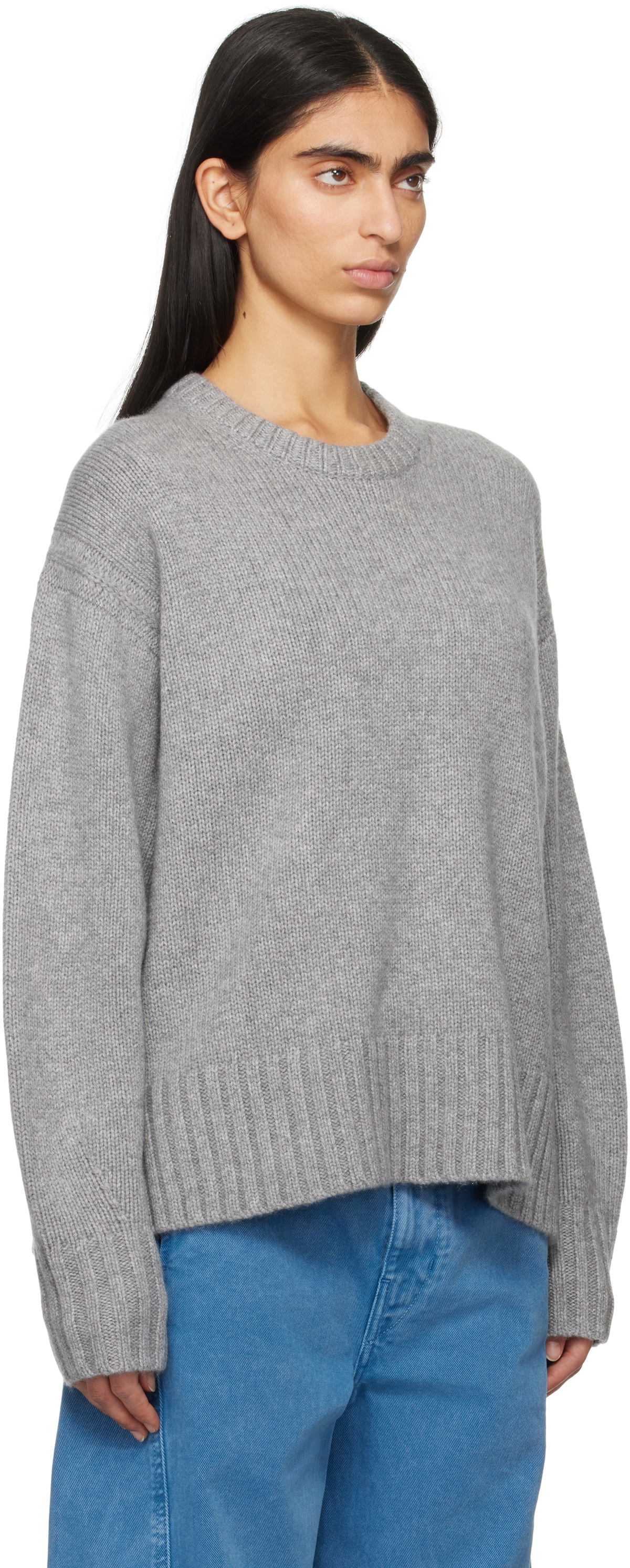 Guest in Residence Gray Cozy Crew Sweater