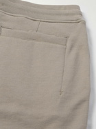 Håndværk - Straight-Leg Pima Cotton-Jersey Drawstring Shorts - Brown