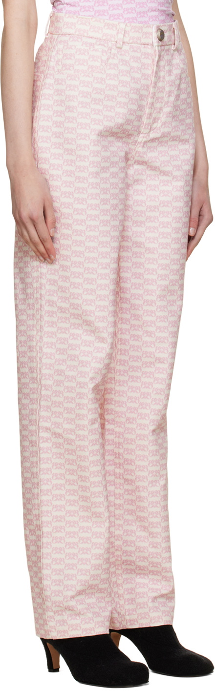 BONBOM Off-White & Pink Noh Jeans