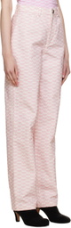 BONBOM Off-White & Pink Noh Jeans