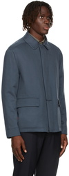 Loro Piana Blue Cashmere Horsey Jacket