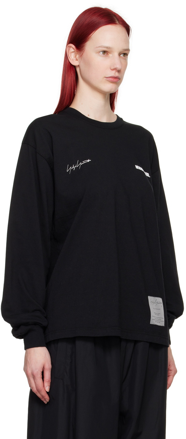 YOHJI YAMAMOTO Black NEIGHBORHOOD Edition Long Sleeve T-Shirt