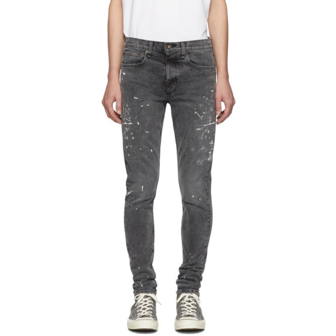 Photo: rag and bone Black Paint Fit 1 Jeans