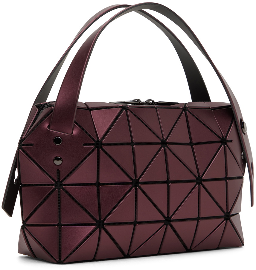 BAO BAO ISSEY MIYAKE Burgundy Small Boston Bag Bao Bao Issey