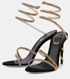 Rene Caovilla Margot embellished suede sandals